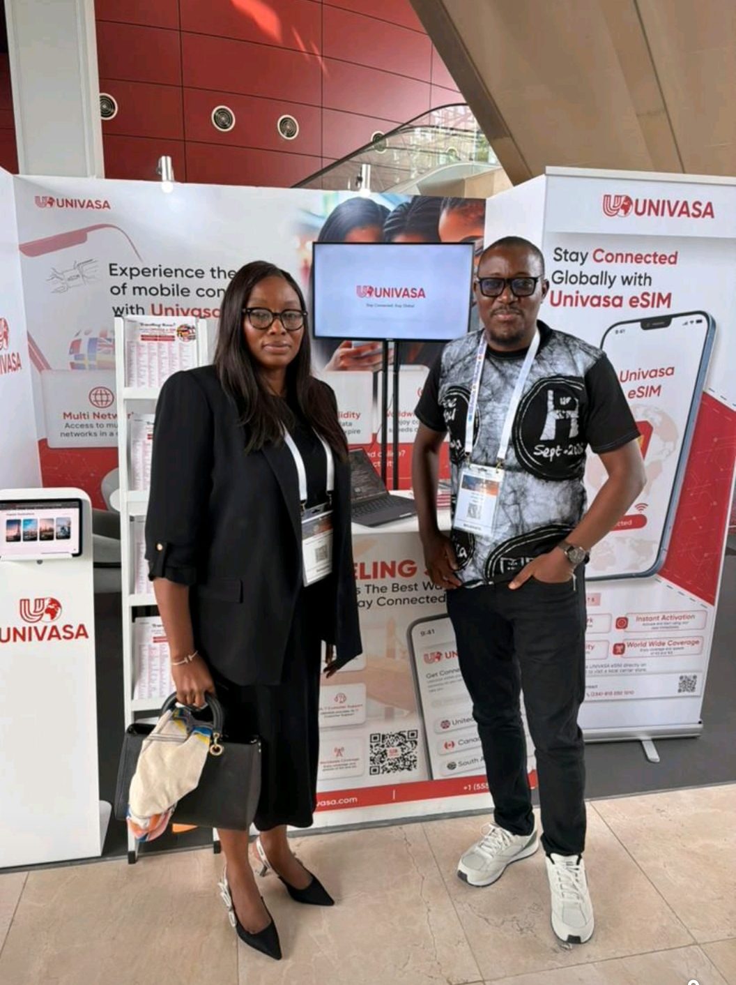Univasa eSIM exhibition stand